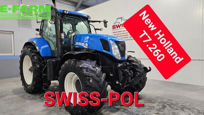 E-FARM: New Holland T 7.260 - Tracteur - id KDCNGQ1 - 48 517 € - Année: 2012 - Puissance du moteur (chevaux): 230