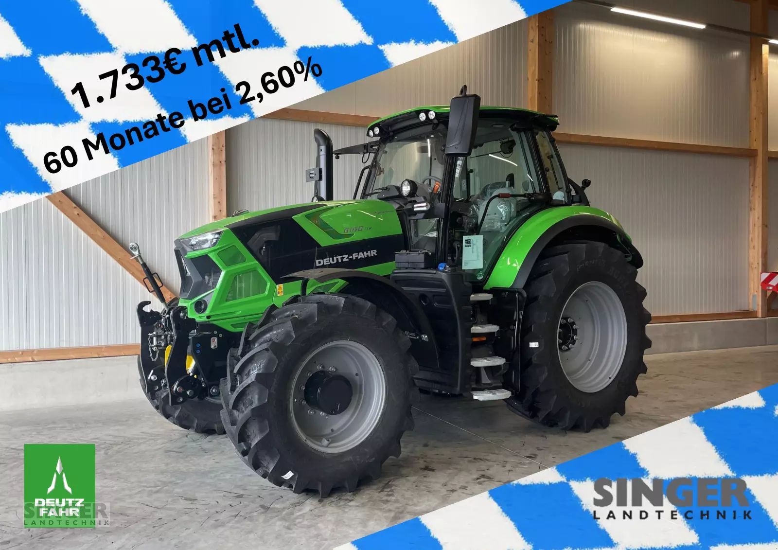 E-FARM: Deutz-Fahr Agrotron 6160 TTV - Traktor - id 17J45ZH - 125 210 EUR - Gyártási év: 2024 - Üzemóra (motor): 148,Motor teljesítménye (LE): 171,Németország