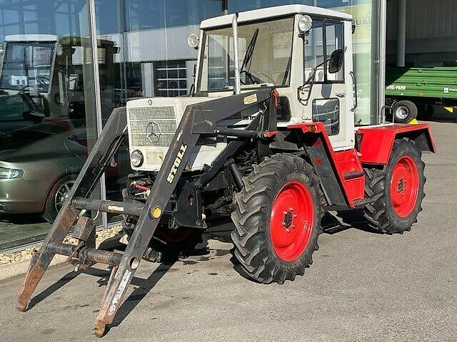 E-FARM: Mercedes-Benz mb-trac 65/70 schlepper stoll-frontlader oldtime - Tractor - id SBNWRJD - €24,999 - Year of construction: 1975 - Engine hours: 7,650,Engine power (HP): 65,Germany