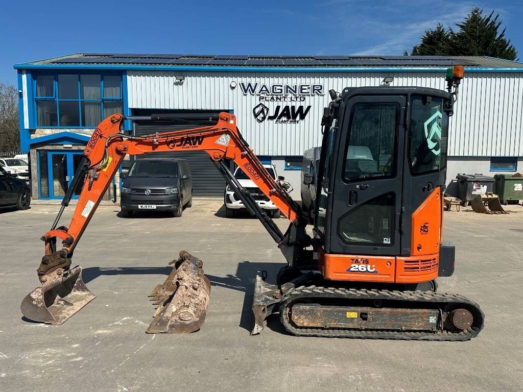 mimi Mini-excavator 2.7t HITACHI ZX26, 2019, 1400h, cupla rapida