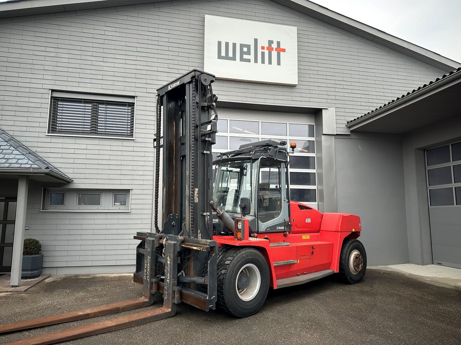 Kalmar dcg 160-12 - zinkenverstellung - seitenschub ! Maszt sztaplowy 105 000 €