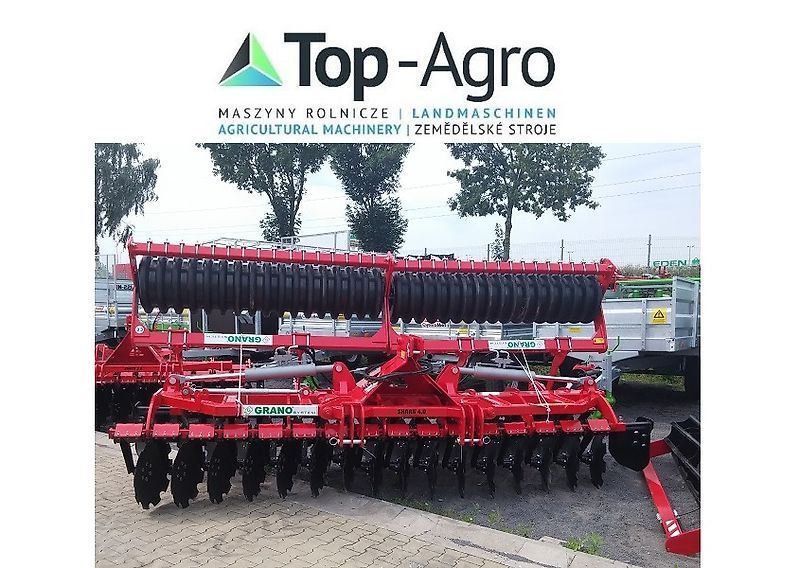 E-FARM: Top-Agro GRANO-SYSTEM Kurzscheibenegge Scheibenegge SHARK 4.0m GUMMIWALZE ROBUST - Scheibenegge - id 93EKHX8 - 7.990 € - Polen