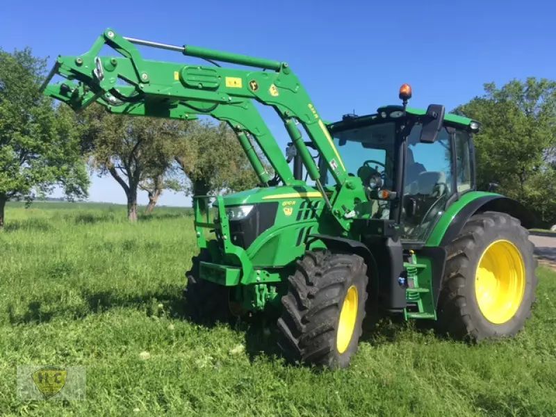 E-FARM: John Deere 6110 R - Tracteur - id N64IYNR - 91 800 € - Année: 2021 - Lecture du nombre d'heure: 989,Puissance du moteur (chevaux): 110,Allemagne