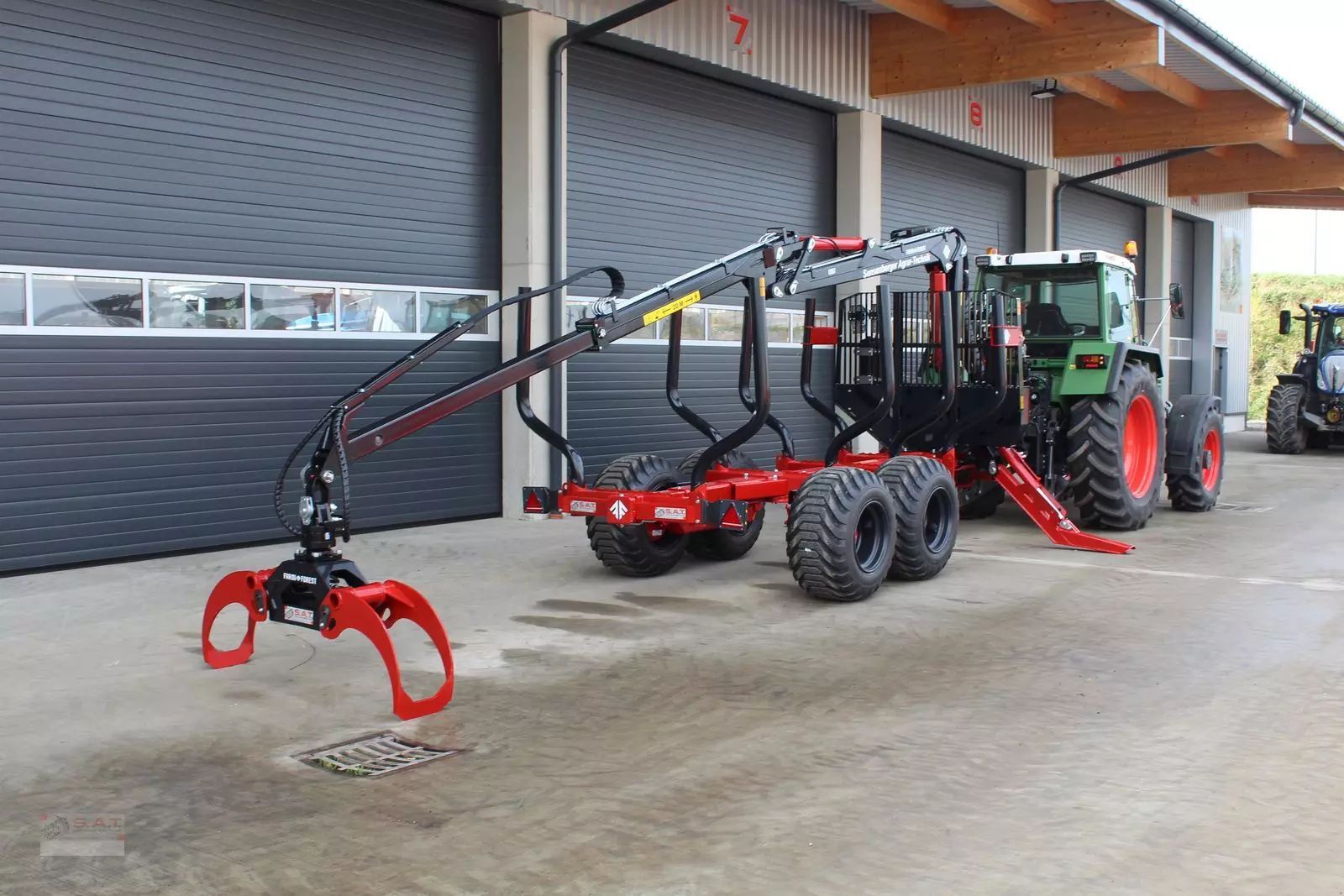 E-FARM: FARMI rückewagen 12to-7,20m kran pro-on-off-neu - Forestry trailer - id PBCPBMQ - €25,750 - Austria