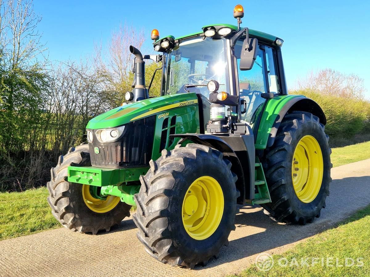 E-FARM: John Deere 6120 M - Tracteur - id QIMIFLT - 74 434 € - Année: 2022 - Lecture du nombre d'heure: 670,Royaume-Uni