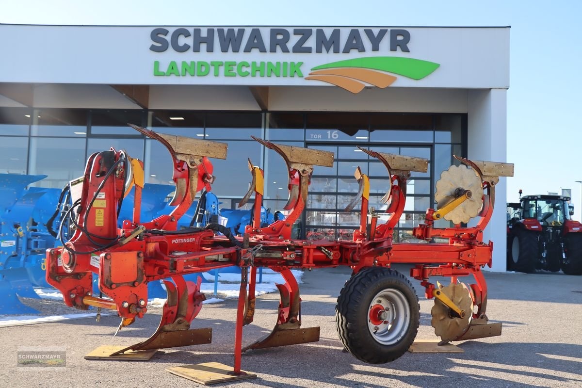 Pöttinger servo v 5500/82 plus 4-schraig plough €7,024