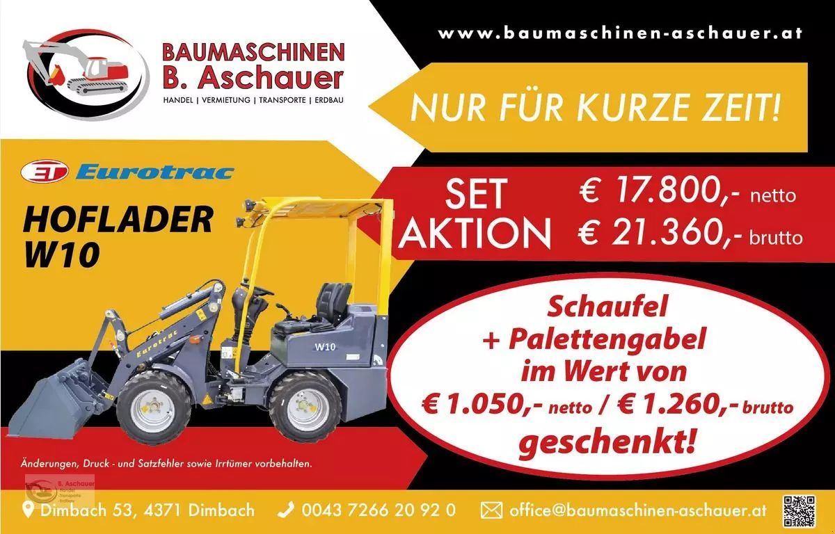 Eurotrac w10 set aktion Teleskopradlader 17.800 €