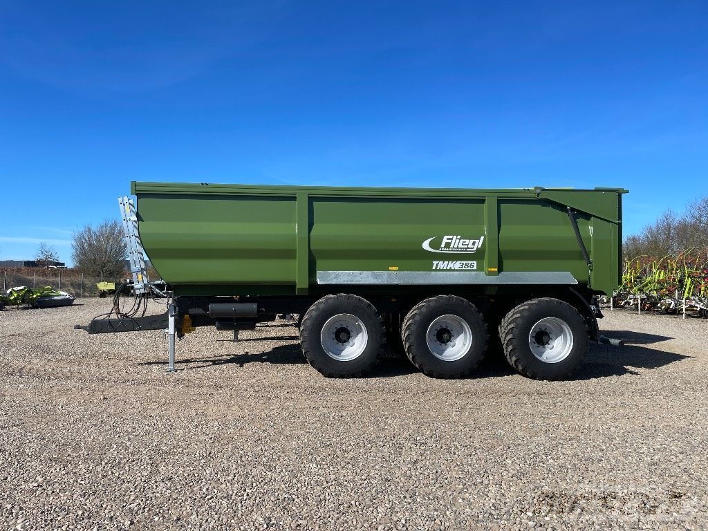 E-FARM: Fliegl tmk 386 fox - Volquete - id A8VTVJ6 - Dinamarca