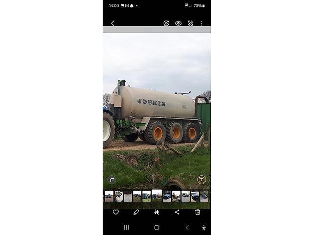 E-FARM: JOSKIN 20 m3 giertank transport tank - Slurry tanker - id V2UBNEY - €18,950 - Year of construction: 2000 - Netherlands