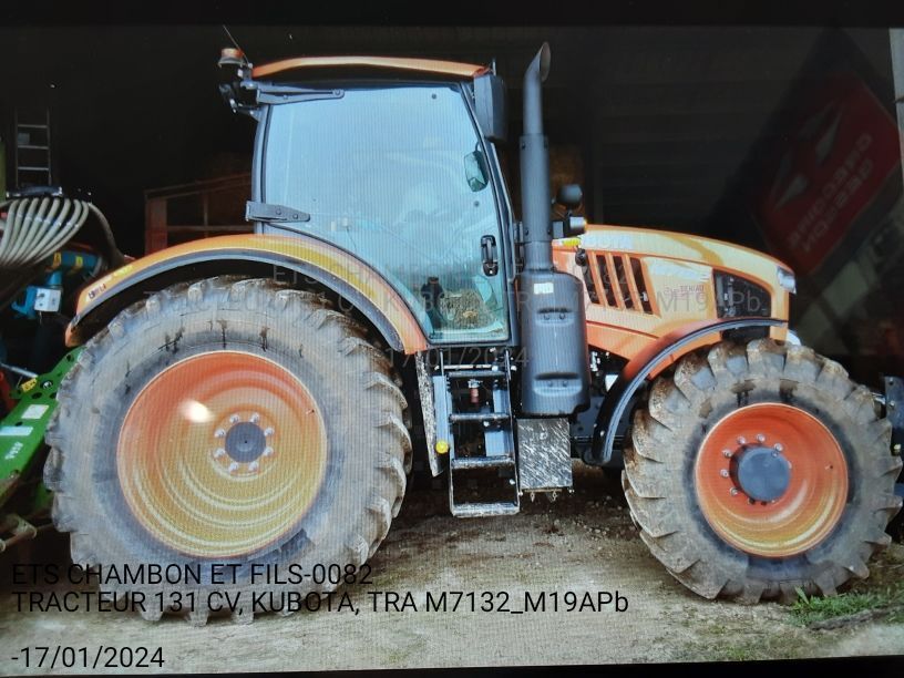 E-FARM: Kubota M7132 - Tracteur - id KGYXFMB - 65 000 € - Année: 2019 - Lecture du nombre d'heure: 1 842,France