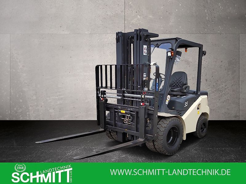 E-FARM: ct power mit yanmar motor zinkenverstellung breiter gabelträger zimmerer stapler tl serie 3,5 t toyota group zimmerer stapler - Gabelstapler - id 5RHYCGD - 25.900 € - Baujahr: 2024 - Abgelesene Motorstunden: 2,Deutschland