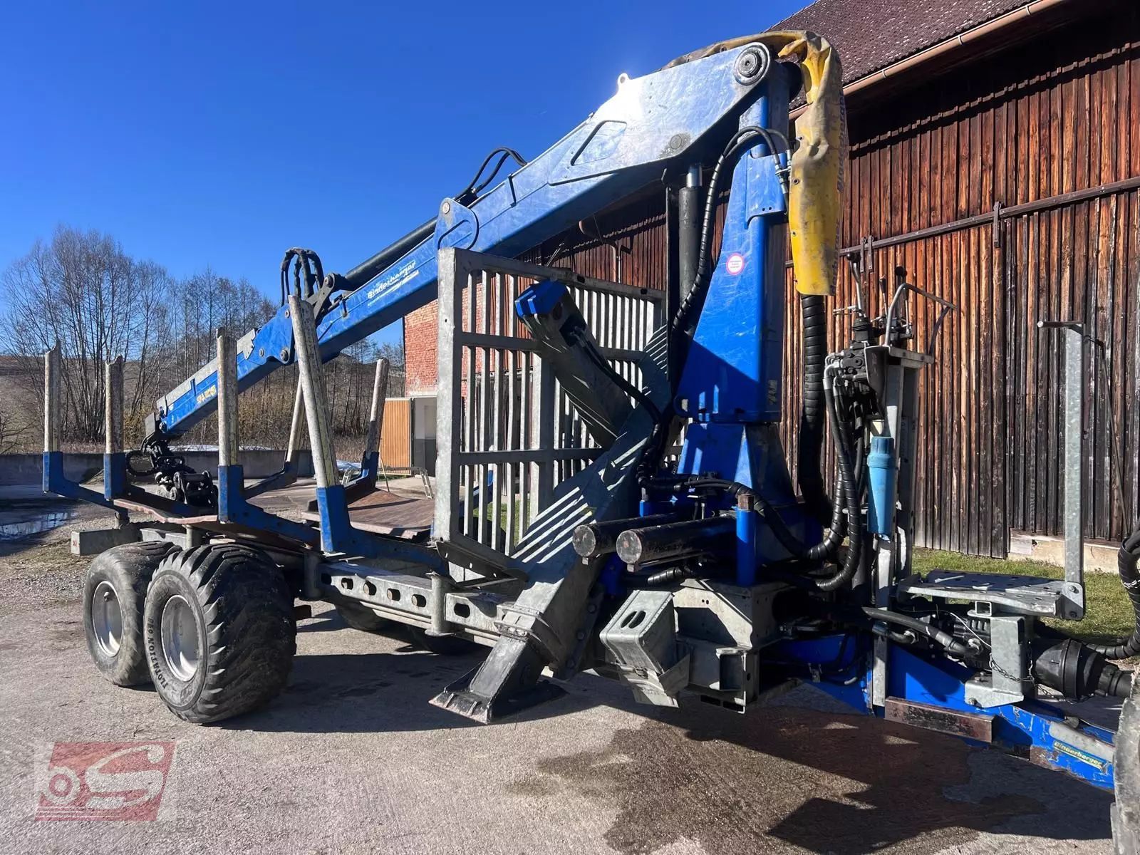 E-FARM: Binderberger rw14 mit penz bp 8000l kran - Remorque forestière - id KIJCURM - 22 124 € - Année: 2016 - Autriche