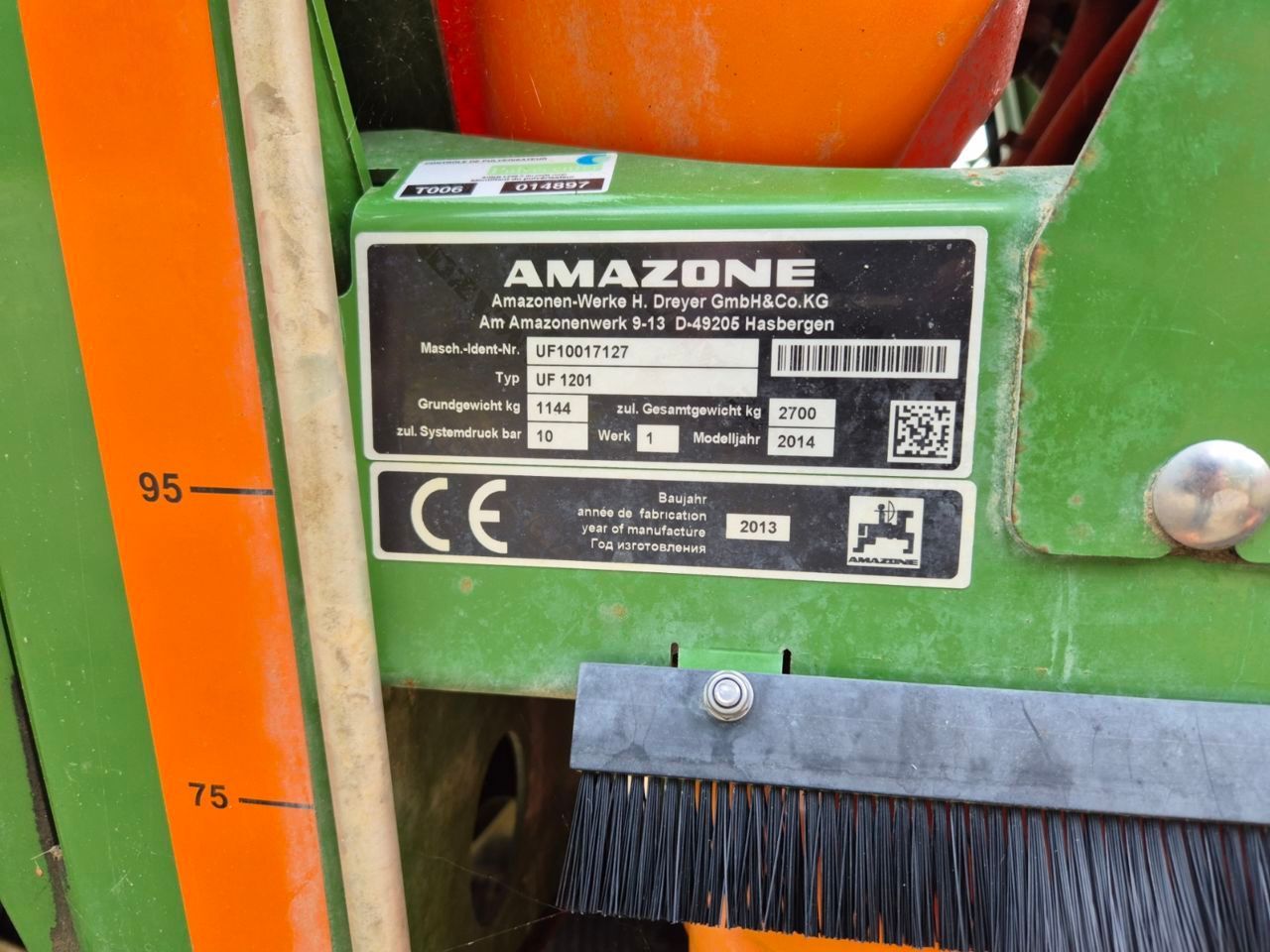 E-FARM: Amazone uf 1201 - Opryskiwacz - id RVLHYGP - 28 000 € - Rok produkcji: 2014 - Francja