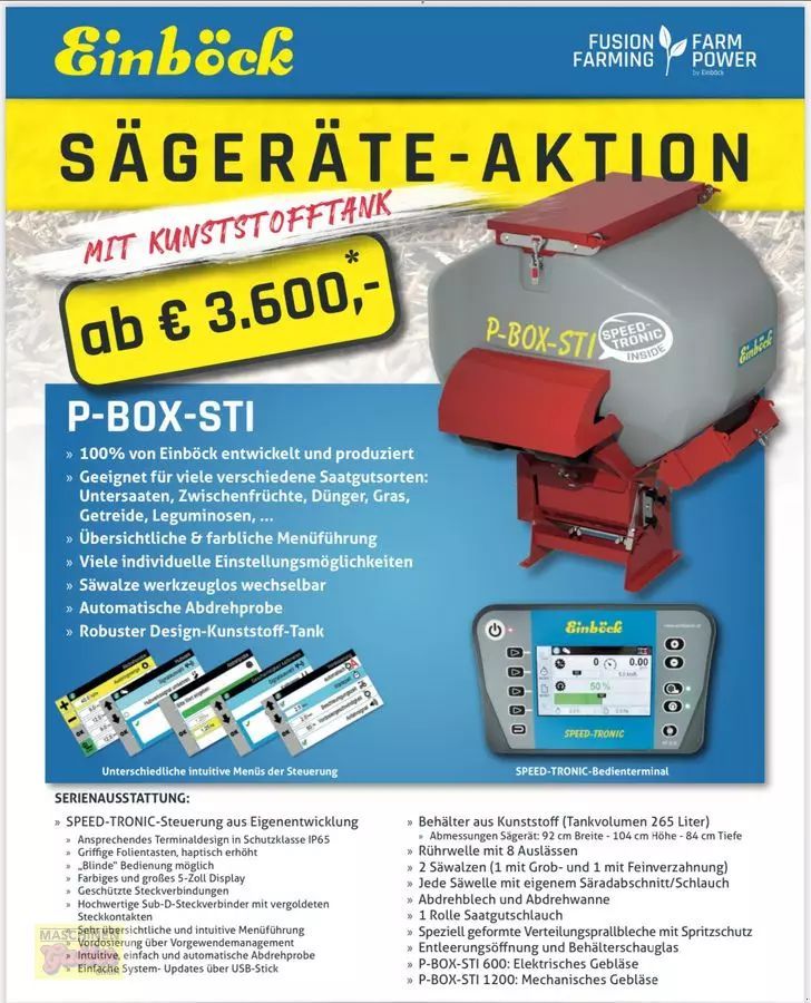 E-FARM: Einböck p-box-sti 600 - Drilling machine combination - id TLUBFRI - €3,600 - Austria