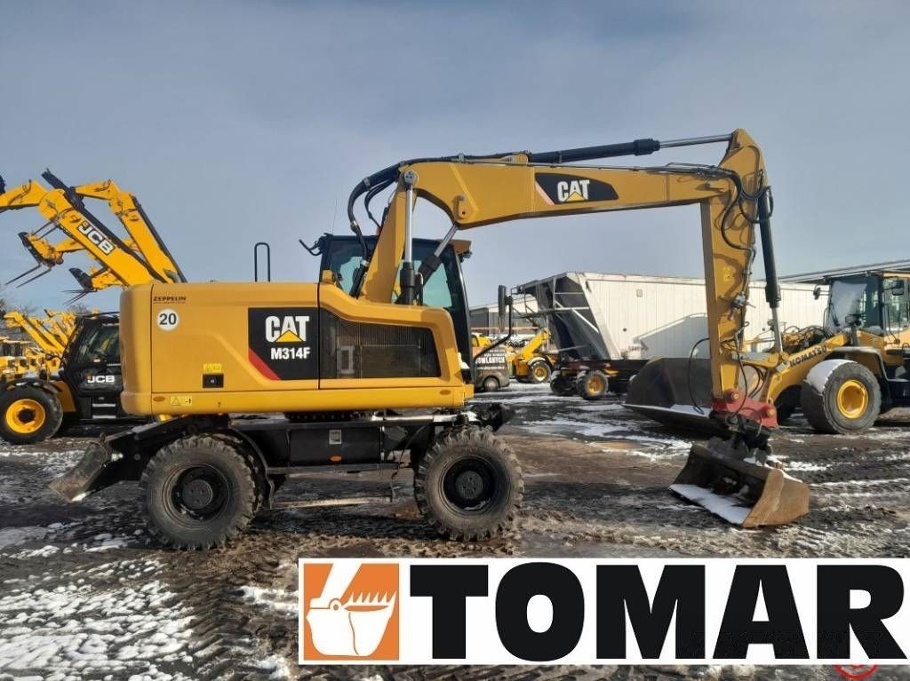 Caterpillar m 314 f Excavadora de ruedas 91.901 €
