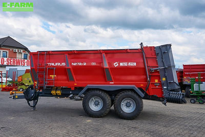 E-FARM: metal-fach miststreuer dungstreuer n272/2 taurus verti 14t | stehende walzen - Manure and compost spreader - id HXURVJR - €36,980 - Germany