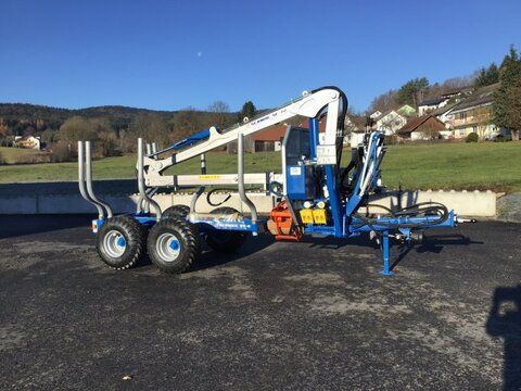 E-FARM: Scandic st-8 10,5t 7,9m kran 550kg hubkraft druckluft - Forestry trailer - id D8XAHAD - Year of construction: 2025 - Germany