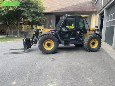 E-FARM: Caterpillar th408d - Telehandler - id XZYCPEZ - €68,500 - Year of construction: 2018 - Engine hours: 4,550,Engine power (HP): 144,Austria