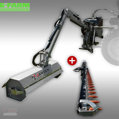 E-FARM: sonstige hydraulischer heckmulcher/mähbalken jansen hms-1 - Flail mower - id VDKEZHQ - €4,658 - Engine power (HP): 25