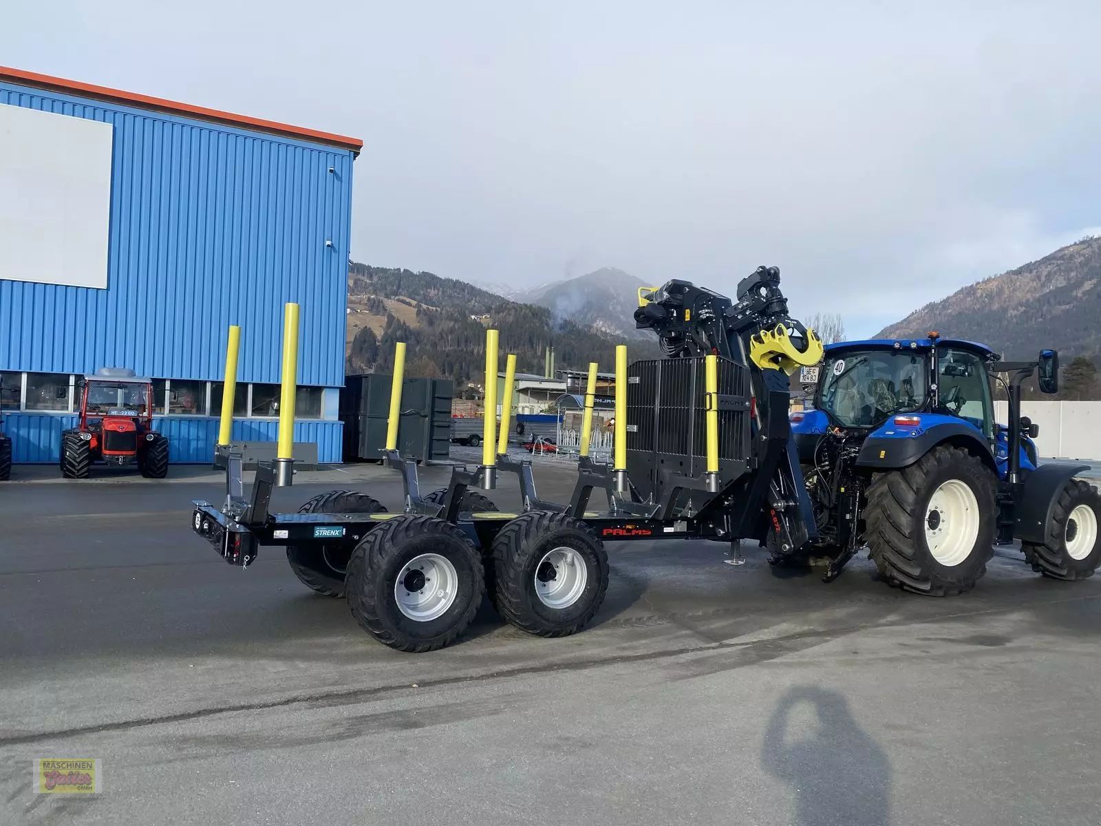 E-FARM: palms forstanhänger h10u mit forstkran k5.87 z-kran - Forstanhänger - id 4EUVH6G - 49.917 € - Baujahr: 2025 - Österreich