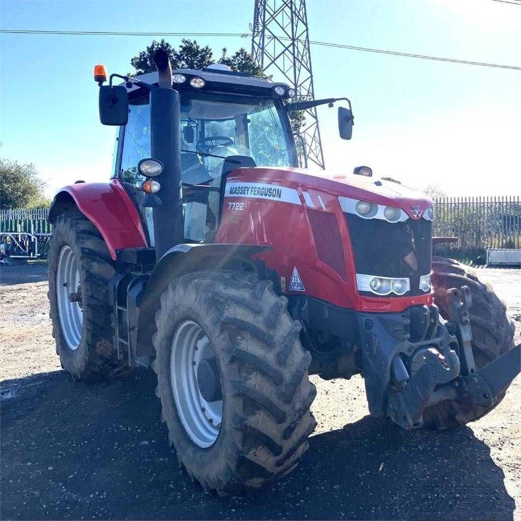 E-FARM: Massey Ferguson 7722 - Tracteur - id SKR6ENF - 69 095 € - Année: 2016 - Lecture du nombre d'heure: 5 965,Royaume-Uni