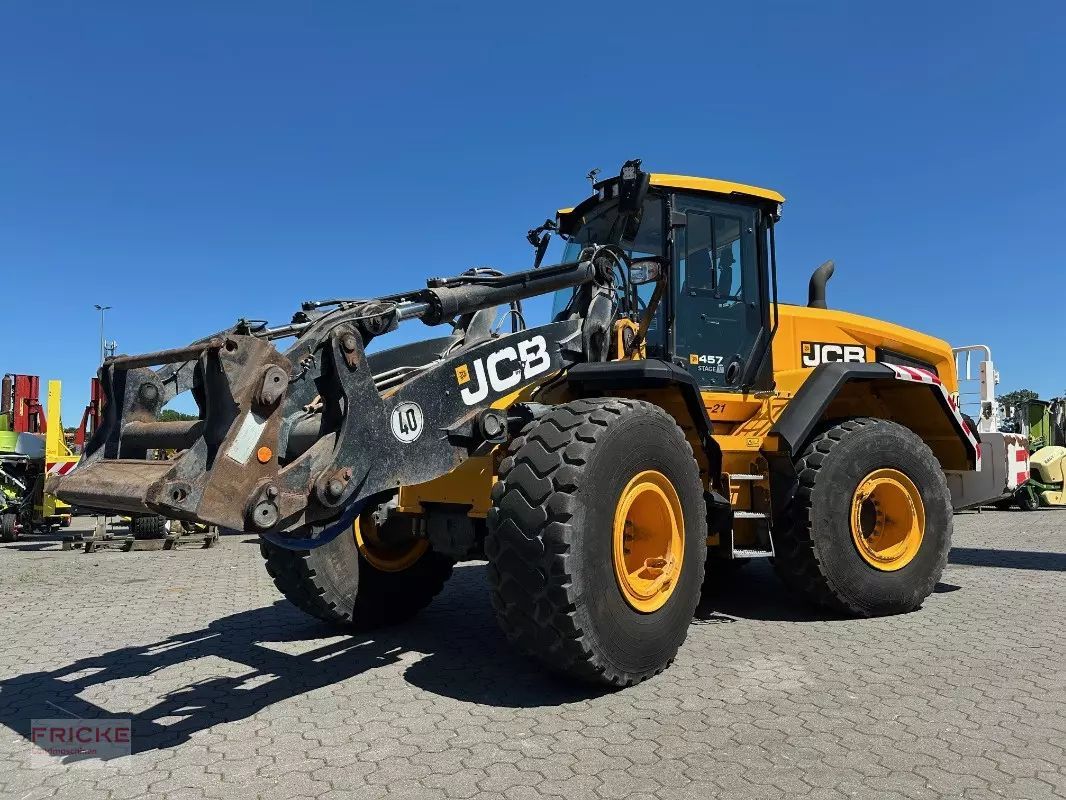 E-FARM: JCB 457 agri high lift - Chargeuse sur pneus - id 1V6H9JN - 52 500 € - Année: 2020 - Lecture du nombre d'heure: 13 908,Puissance du moteur (chevaux): 281,Allemagne