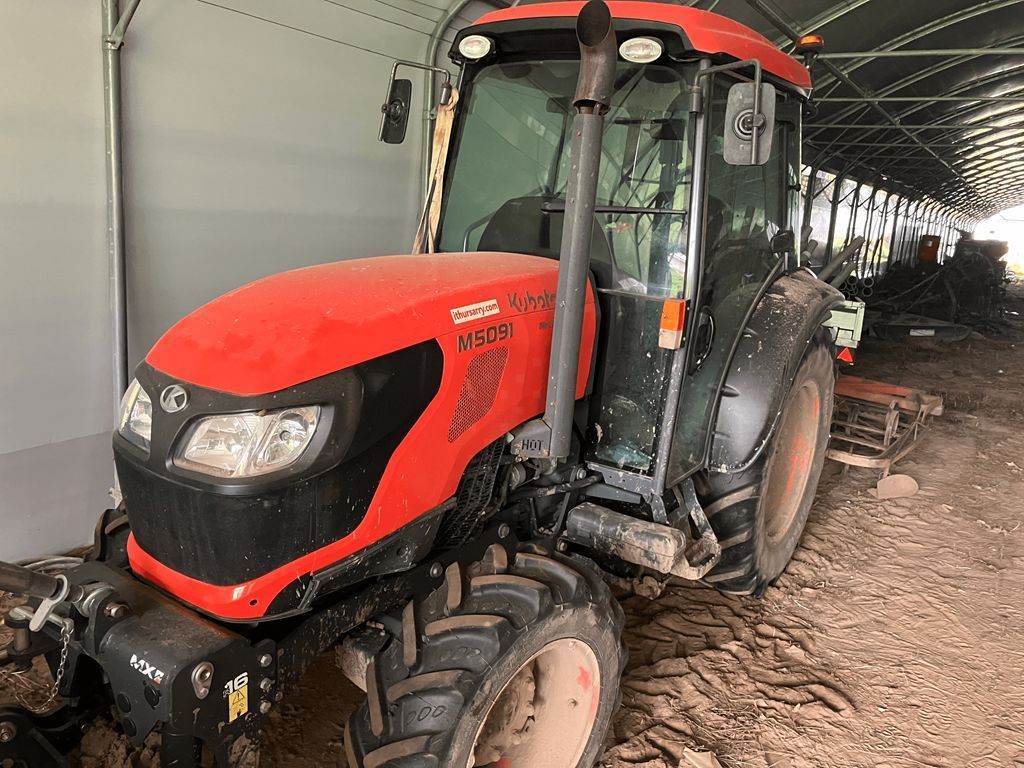 E-FARM: Kubota M5091 - Tractor - id DQP3RNK - €32,000 - Year of construction: 2021 - Engine hours: 1,100,Engine power (HP): 95,France