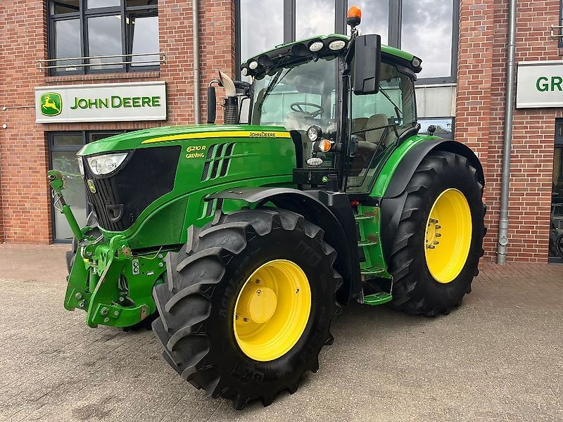 E-FARM: John Deere 6210 R - Tractor - id WNTIKTQ - €63,500 - Year of construction: 2013 - Engine hours: 9,050,Engine power (HP): 210,Germany