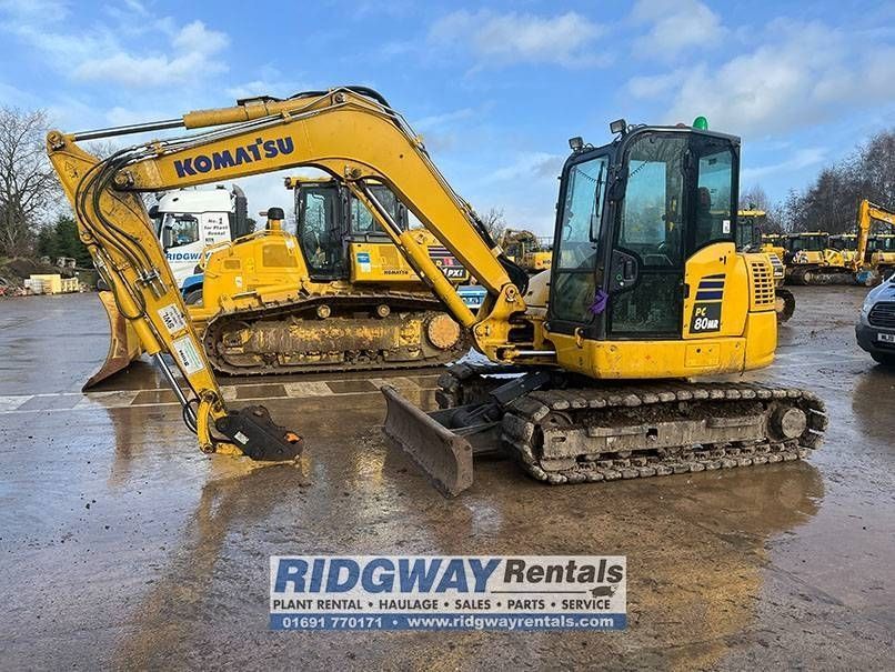 KOMATSU pc 80 mr-5 Mini kotrógép 44 304 EUR