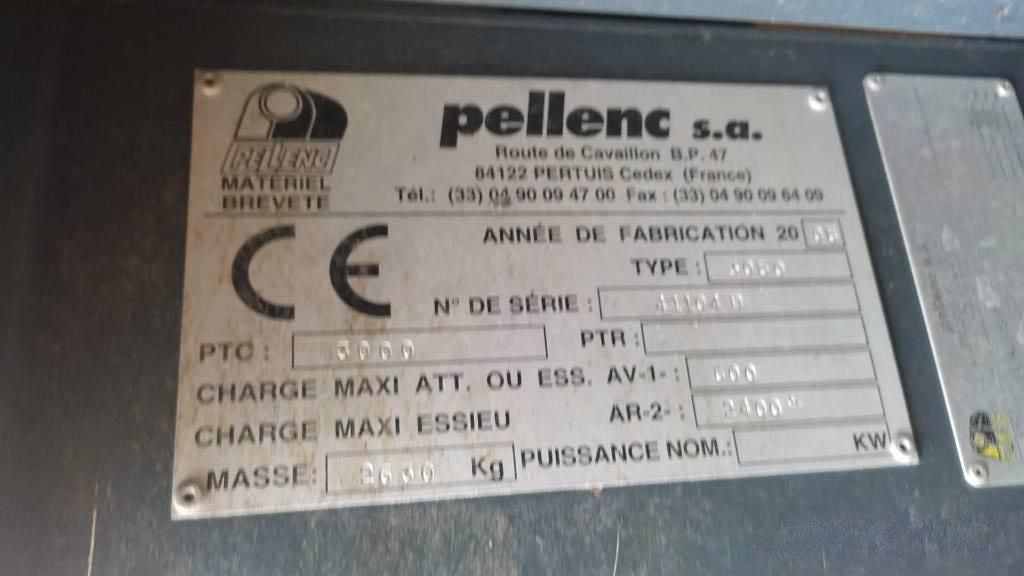 E-FARM: Pellenc 3050 - Vendemmiatrice - id NSLIZSE - 31.000 € - Anno di costruzione: 2006 - Italia