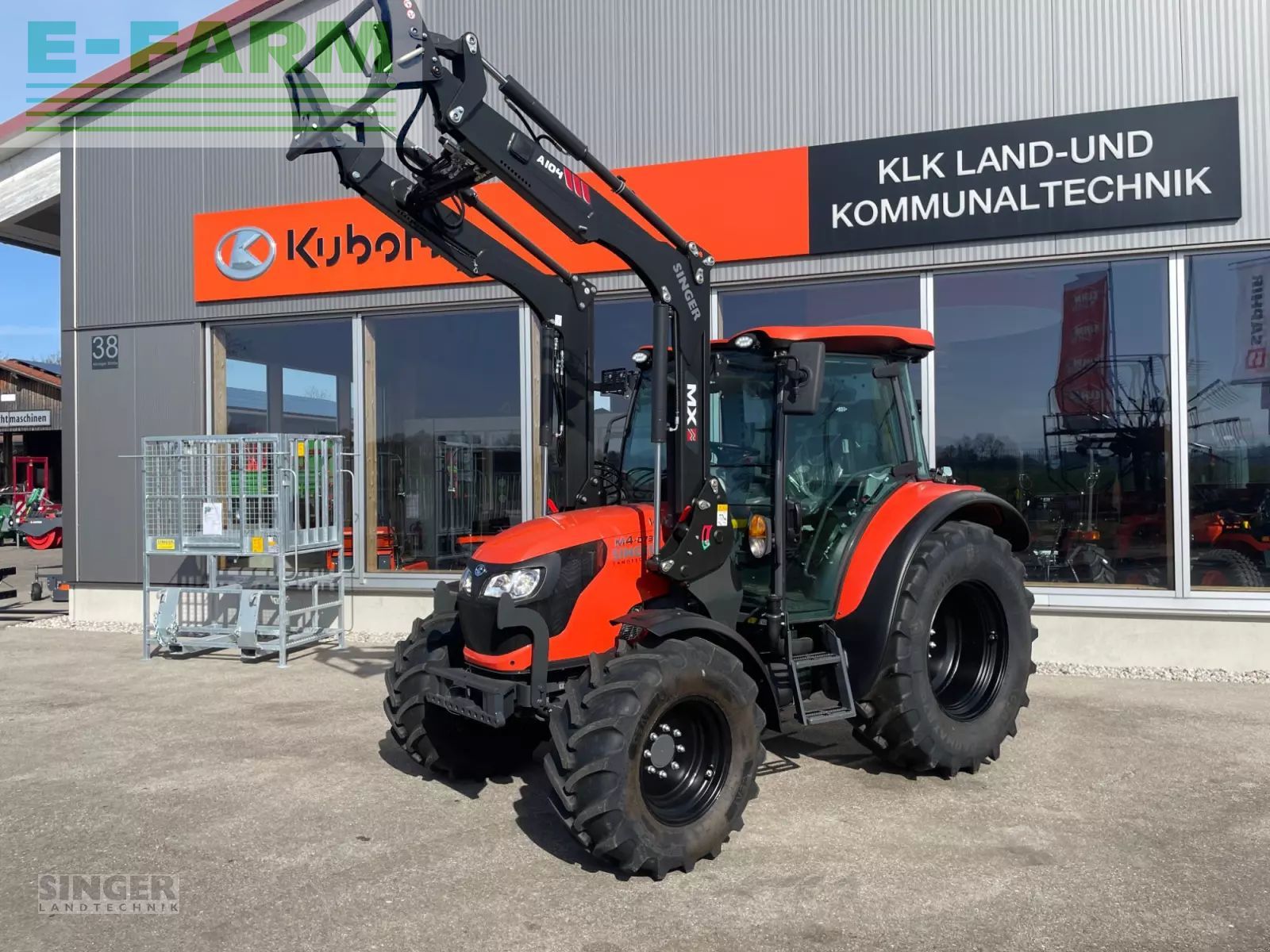 Kubota m4-073 vorführmaschine, frontlader Traktor 47.059 €