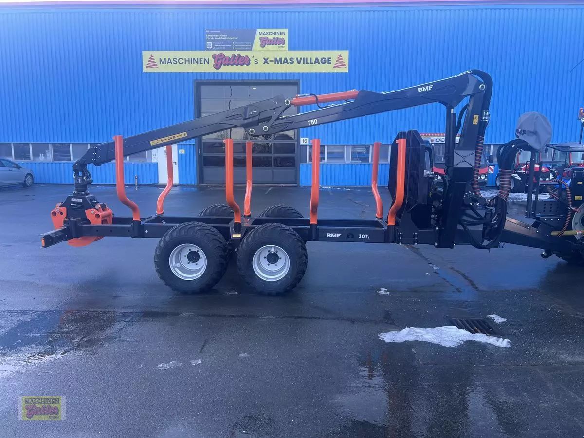 E-FARM: BMF 10t2 doppelrahmen mit kran bmf 750 - Przyczepa leśna - id JIKA6LL - 33 250 € - Rok produkcji: 2022 - Austria