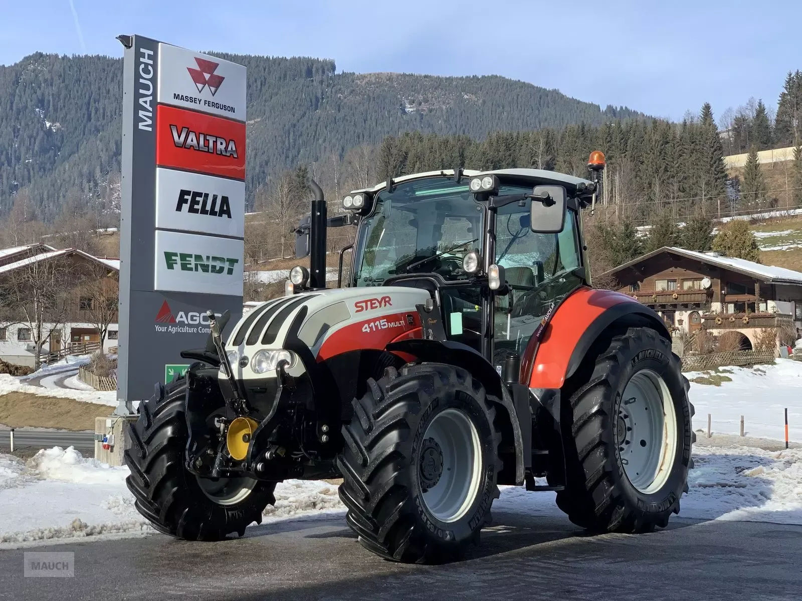E-FARM: Steyr Multi 4115 - Tracteur - id YXMHKBB - 53 097 € - Année: 2014 - Lecture du nombre d'heure: 6 930,Puissance du moteur (chevaux): 114,Autriche