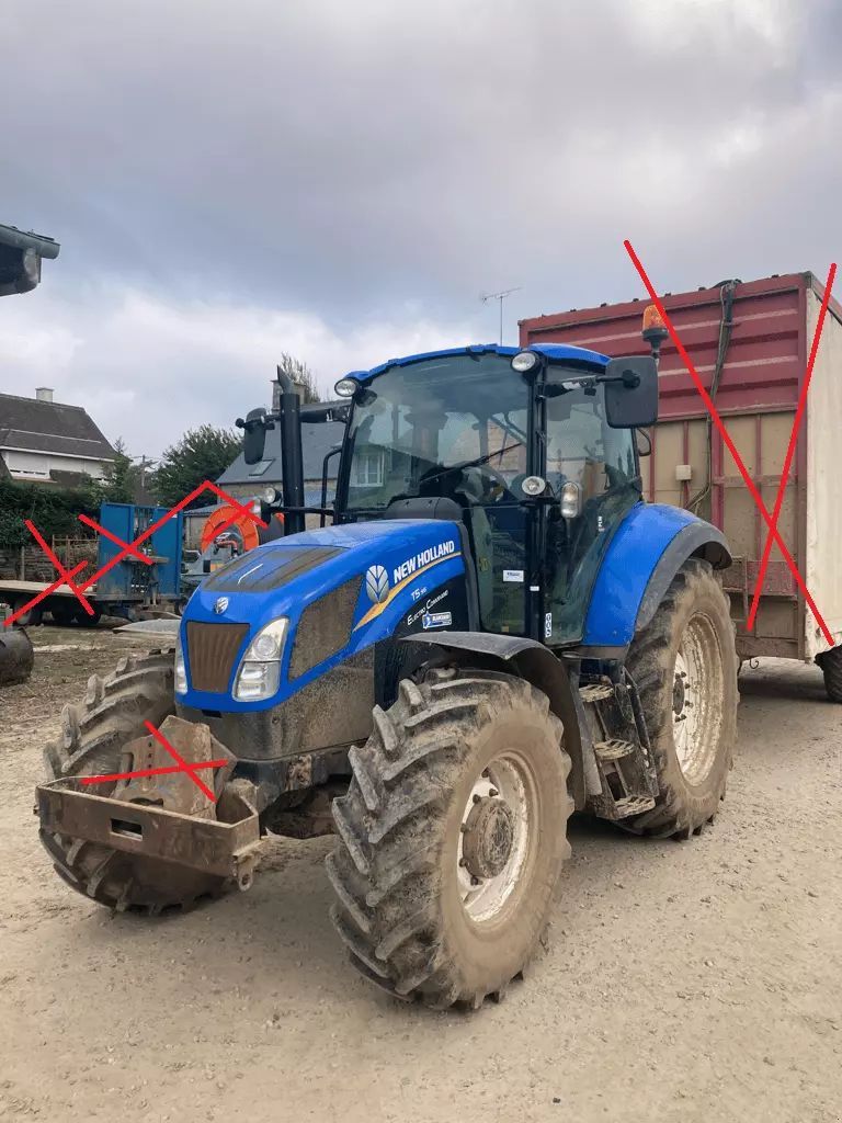 E-FARM: New Holland T5.95 - Tractor - id V9PQQLU - €44,000 - Year of construction: 2015 - Engine hours: 4,142,Engine power (HP): 4,700,France