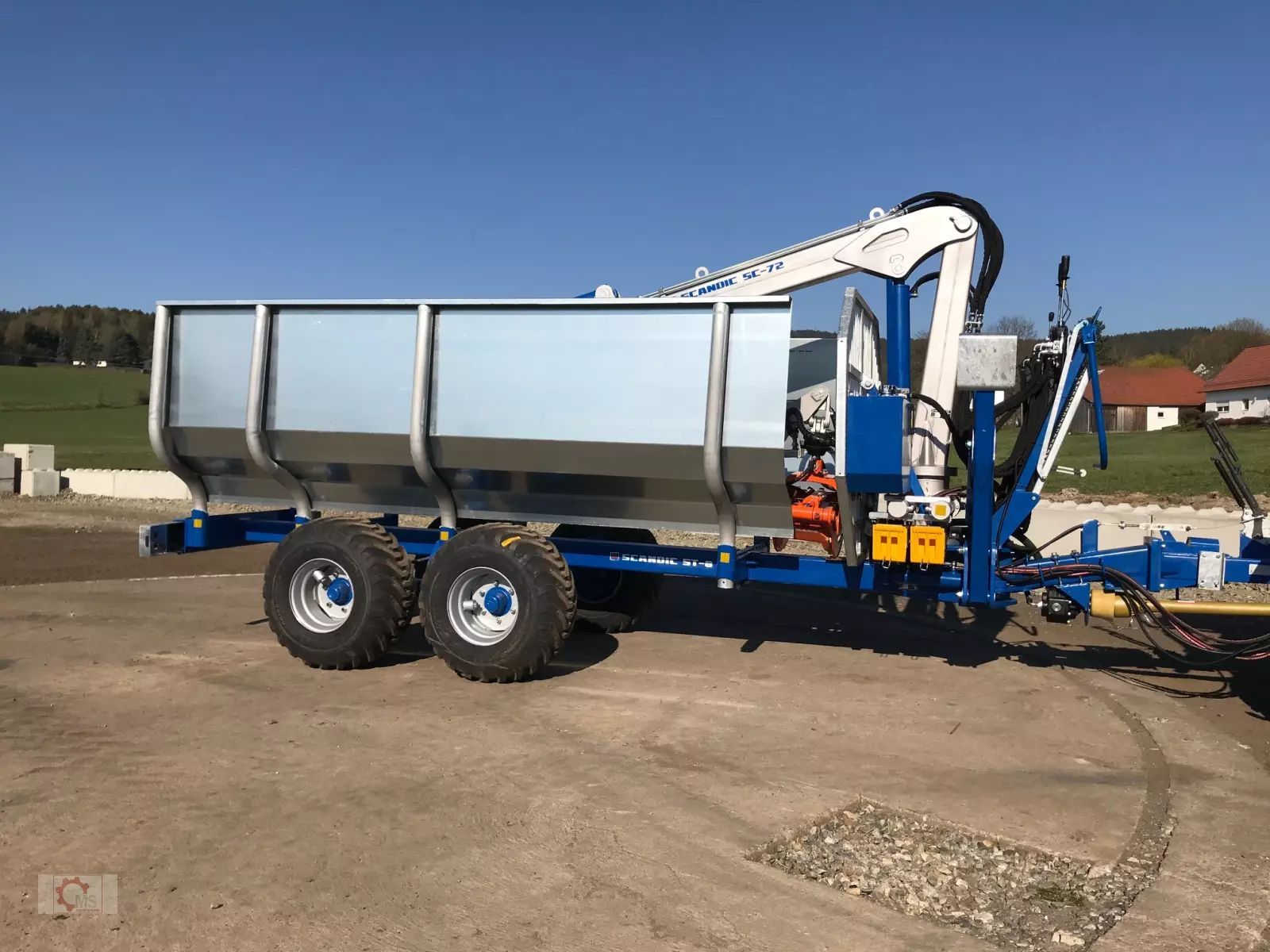 E-FARM: Scandic st-8 einlegebleche verzinkt - Remorque forestière - id 84UHPDH - Allemagne