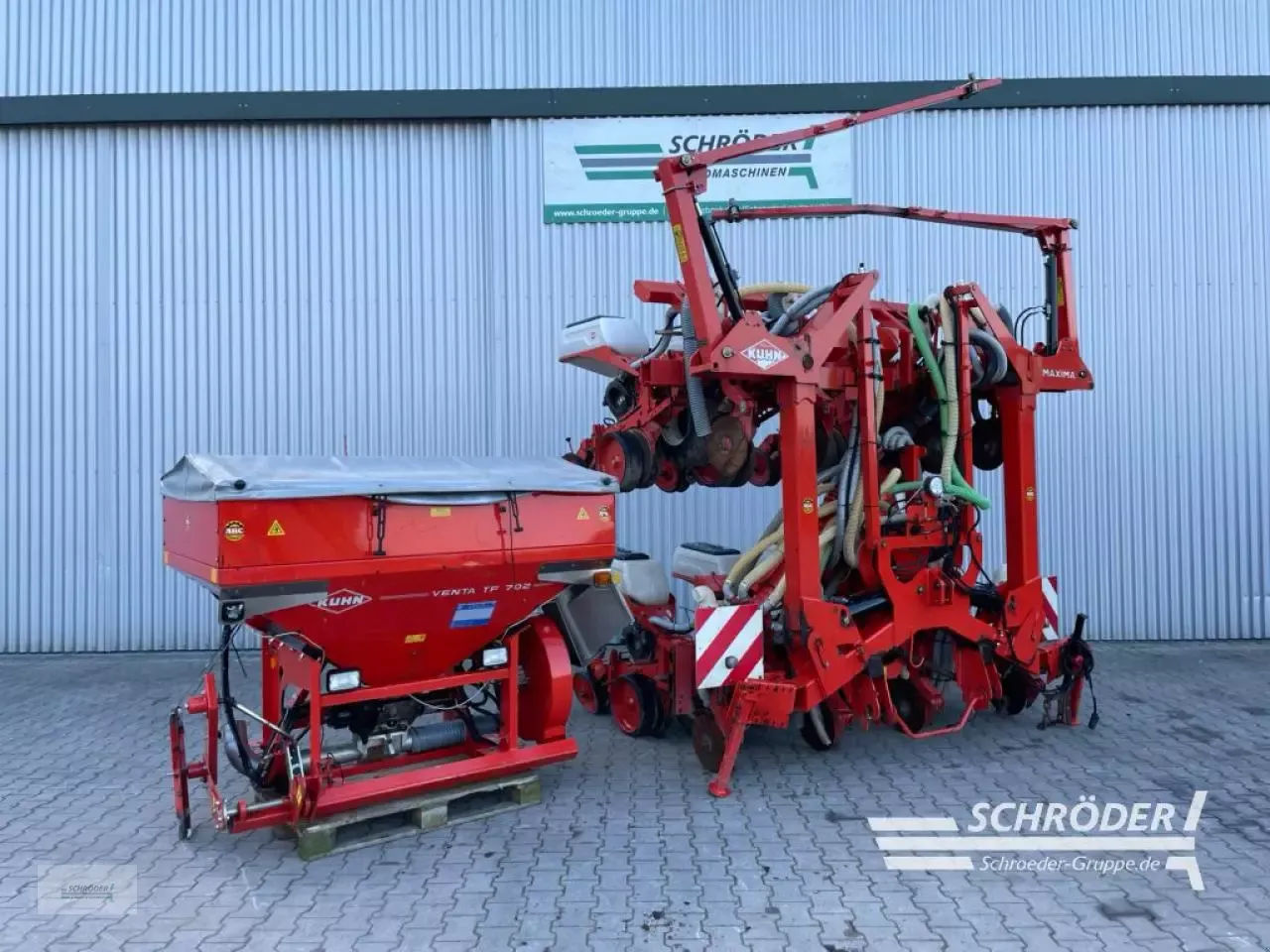 E-FARM: Kuhn maxima + fronttank - Einzelkornsämaschine - id PQWASYT - 13.885 € - Baujahr: 2005 - Deutschland