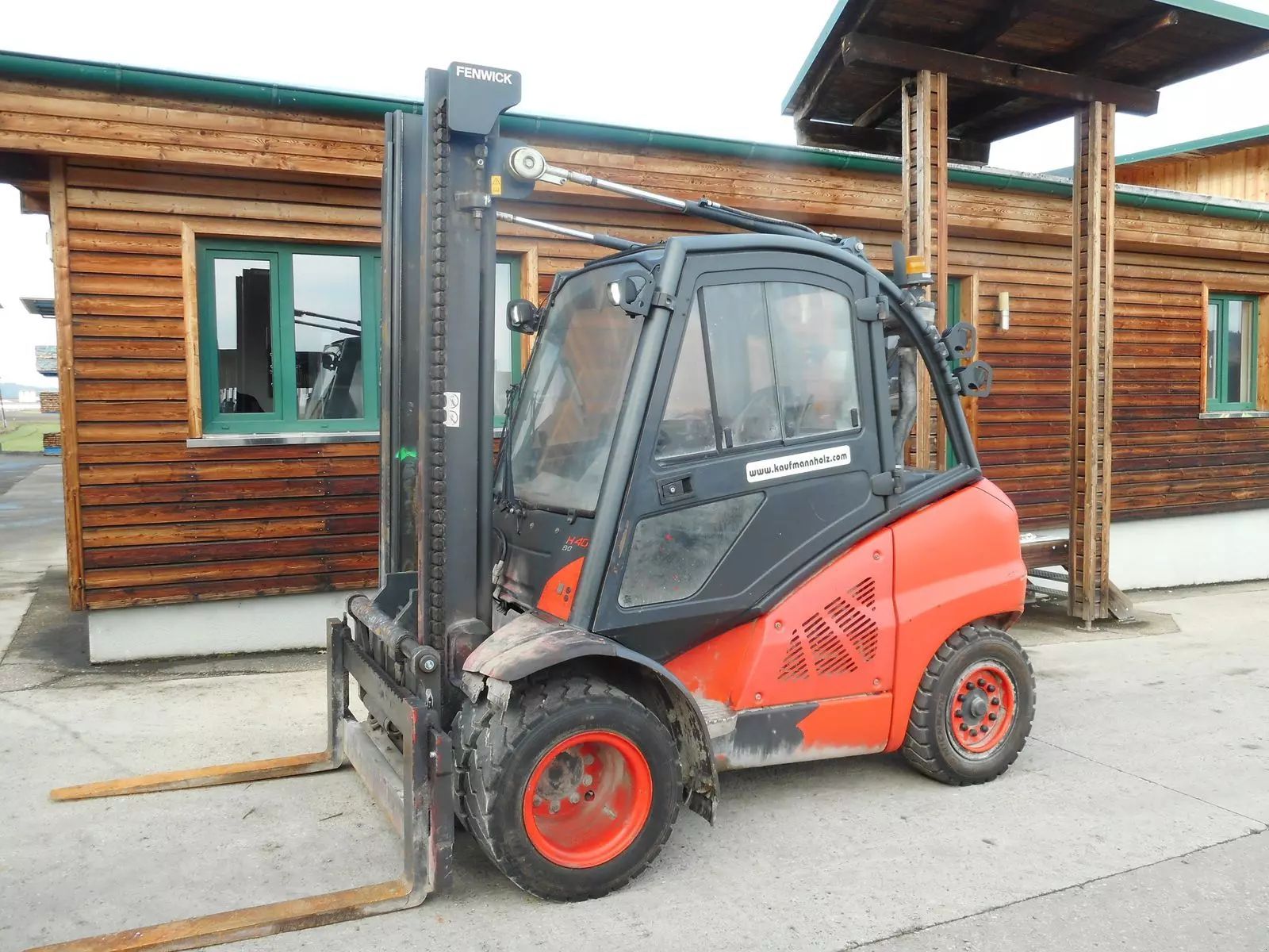 Linde h40d-02 mit zwillingsreifen + ss + kabine Gabelstapler 14.900 €