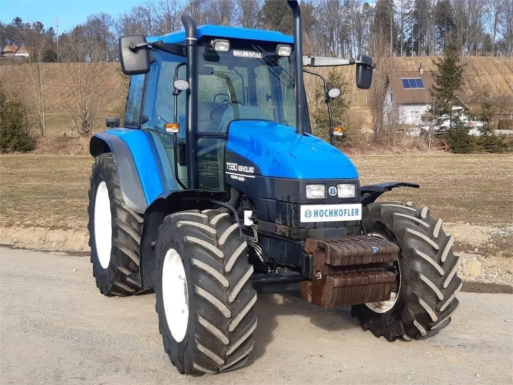 E-FARM: New Holland TS 90 - Tractor - id T4IAKKF - 34.956 € - Año: 2002 - Horas: 5485,Potencia del motor: 90,Austria