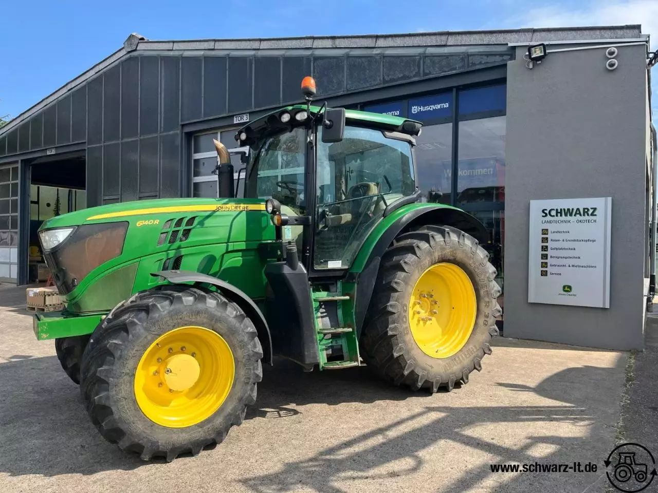 E-FARM: John Deere 6140 R - Tractor - id X4DEHKW - €39,450 - Year of construction: 2013 - Engine hours: 13,580,Engine power (HP): 140,Germany