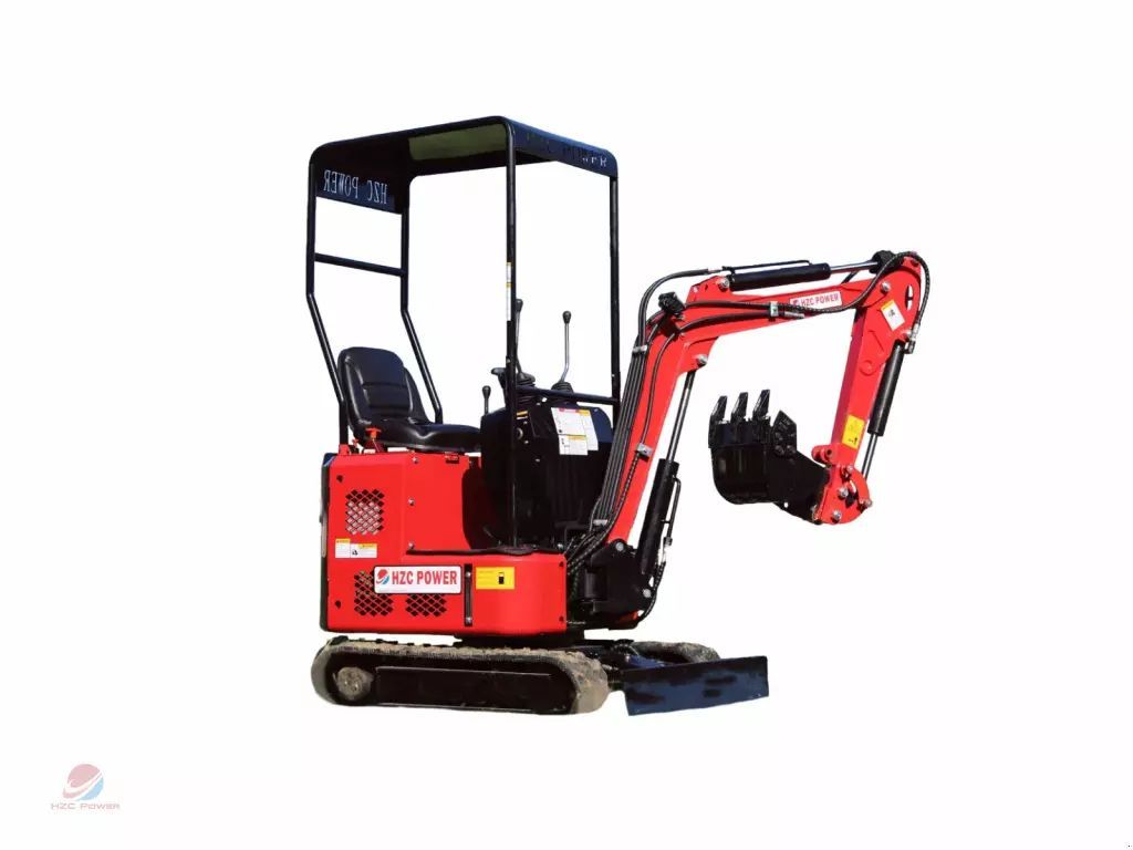 E-FARM: hzc power bkb851k minibbager mit verstellbarem fahrwerk und schwenkarm - Mini excavadora  - id PRQMRSX - 6975 € - Año: 2021 - Alemania