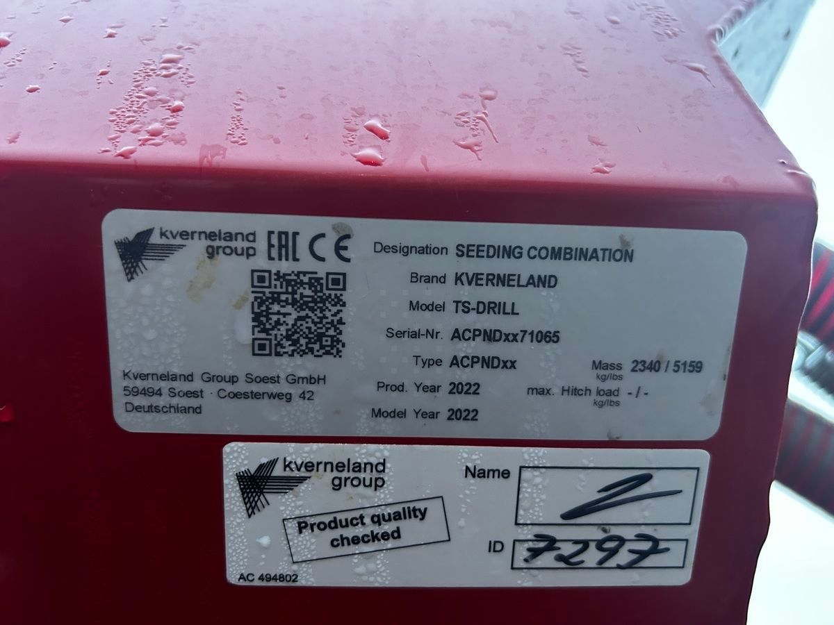 Kverneland 4.8m ts drill Direct Drill €32,698