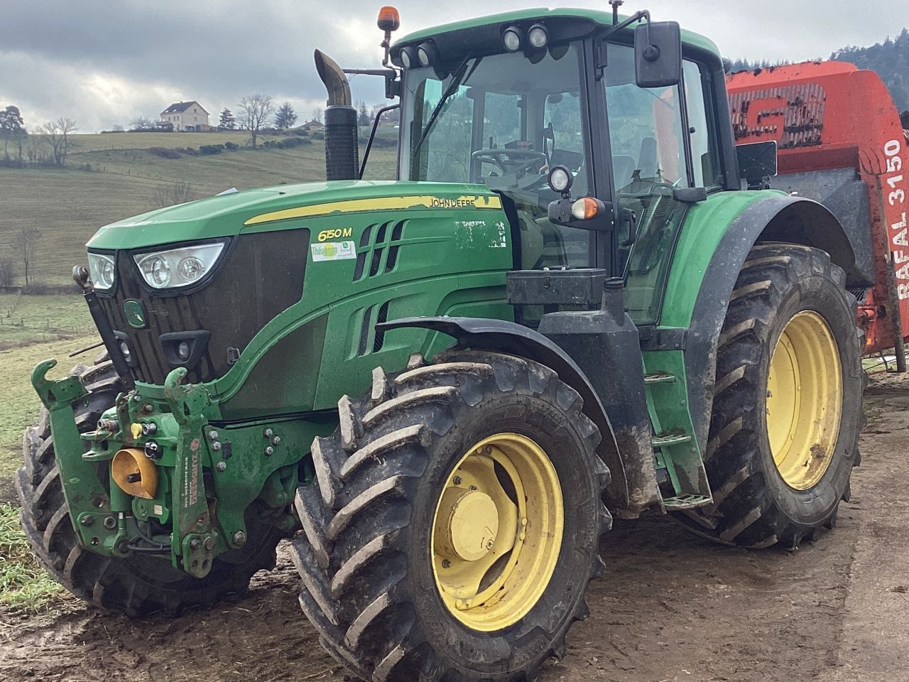 E-FARM: John Deere 6150 M - Tractor - id 3ZZB5PA - €52,000 - Year of construction: 2014 - Engine hours: 7,400,Engine power (HP): 150,France
