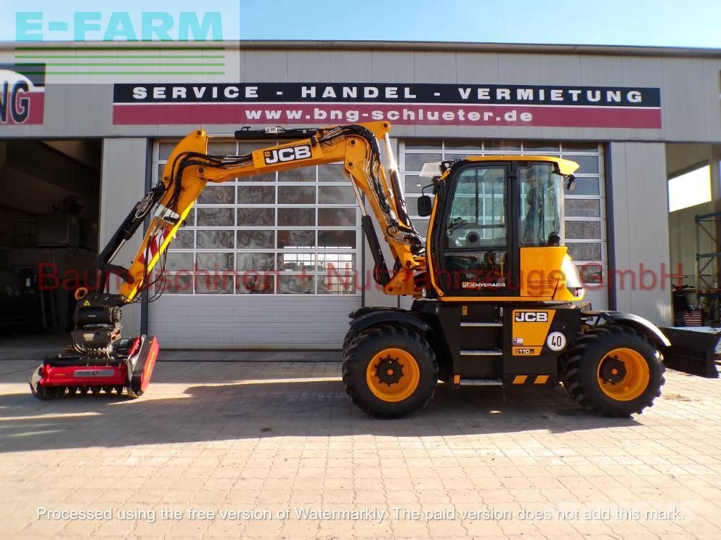 JCB hydradig 110w demo joysticklenkung Koparka kołowa