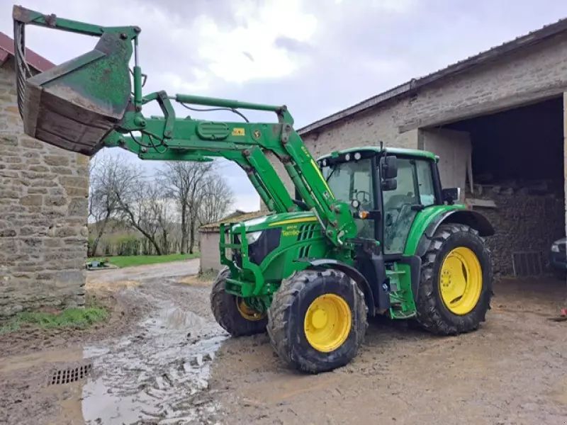 E-FARM: John Deere 6110 M - Tractor - id CLB4XII - Año: 2019 - Horas: 3100,Potencia del motor: 110,Francia