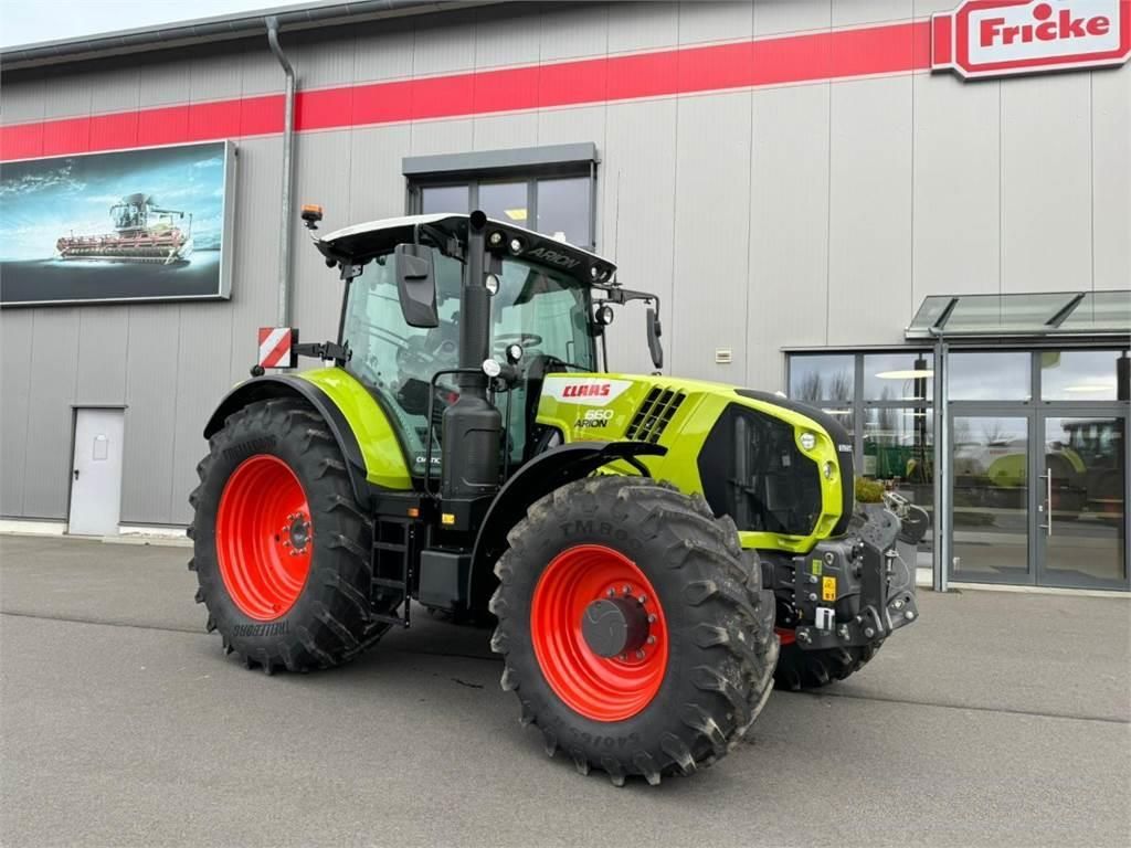 E-FARM: Claas Arion 660 CMATIC CEBIS - Tracteur - id Z3GQNPF - 119 950 € - Année: 2023 - Lecture du nombre d'heure: 86,Puissance du moteur (chevaux): 205,Allemagne