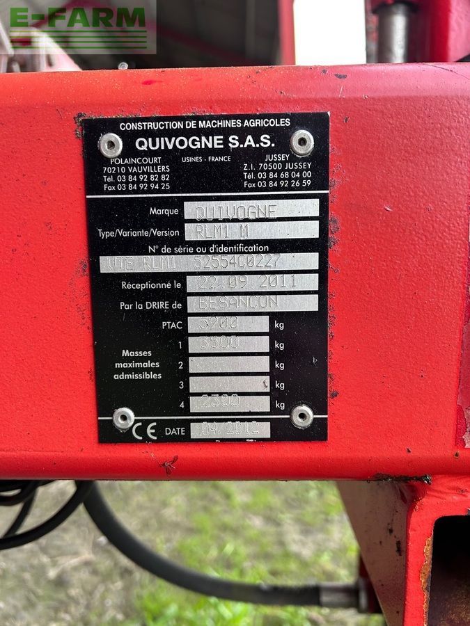 Quivogne Prasy i wały 7500 €