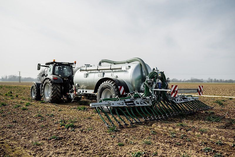 Farmtech supercis 1000 + condor 10.5 güllefass mit vertei Manure and compost spreader