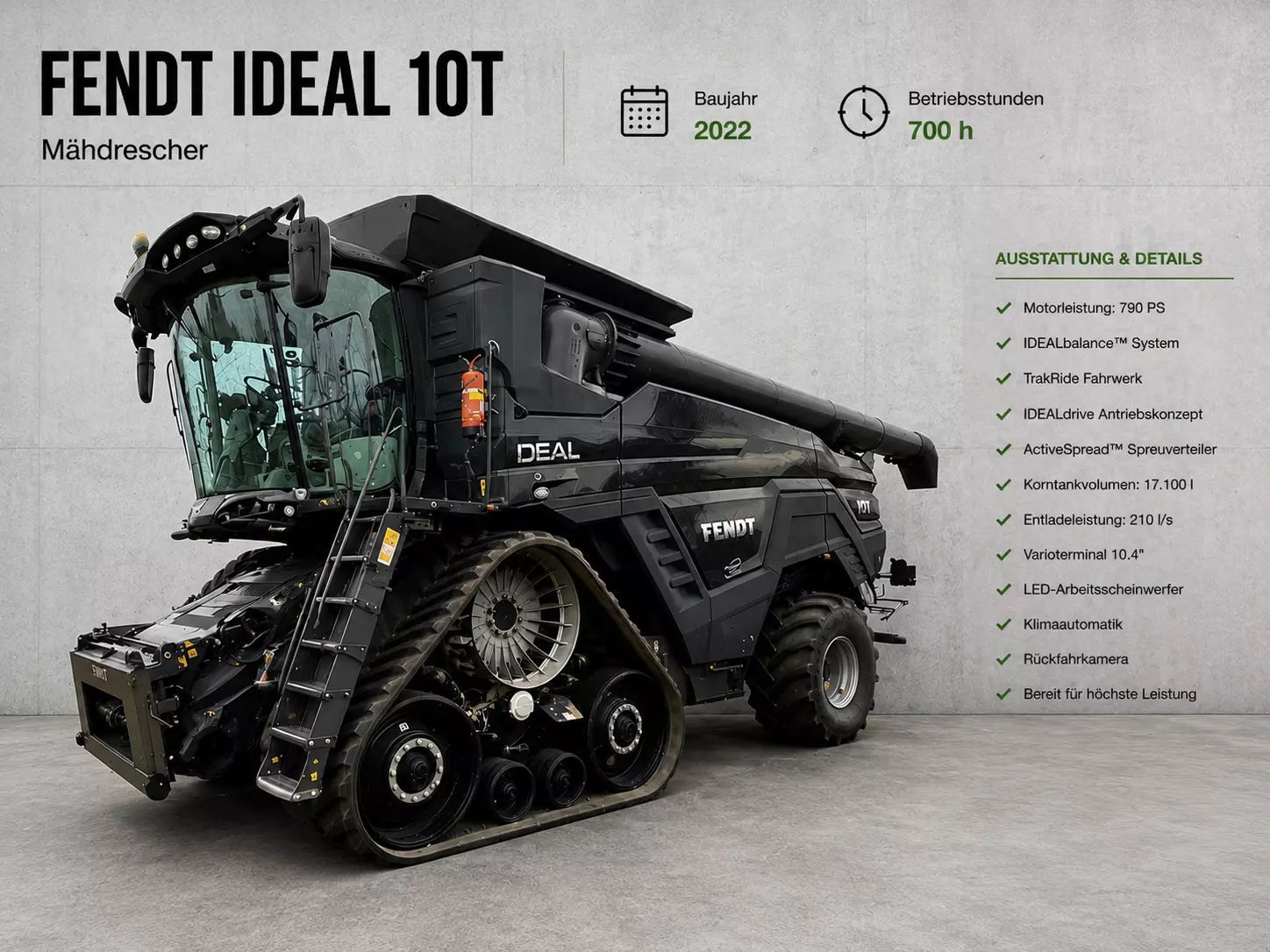Fendt Ideal 10 T Kombajn zbożowy 385 000 €