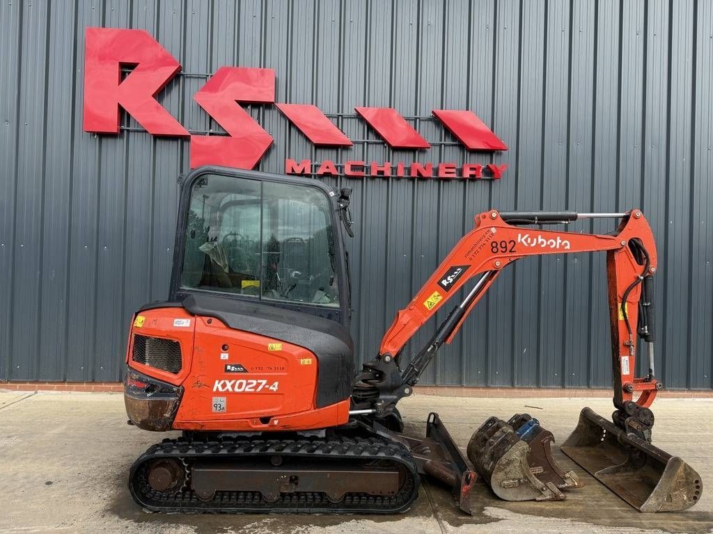 Kubota kx 027-4 2.7t mini excavator with 3 buckets Mini excavator €22,508