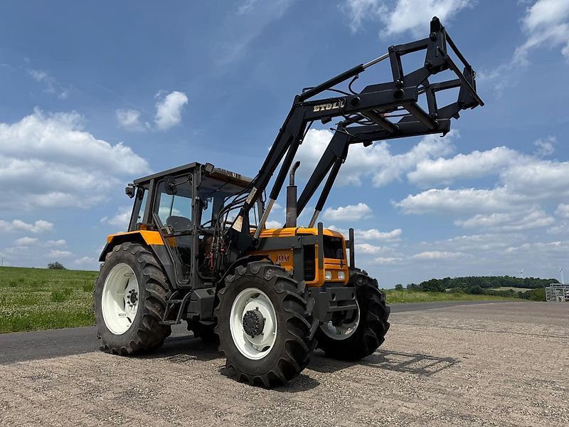 E-FARM: Renault 90-34 mx mit frontlader - Tractor - id F7GNCYX - 18.300 € - Año: 1991 - Horas: 9917,Potencia del motor: 83,Alemania